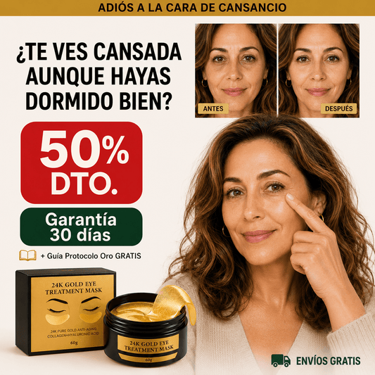 Parches de Oro 24K para Ojos — 60 uds | Évorya✨👁️